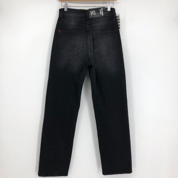 Urban Outfitters BDG High Waisted Cowboy Jeans in Black Charcoal Stretch NWT 26 - Picture 4 of 16